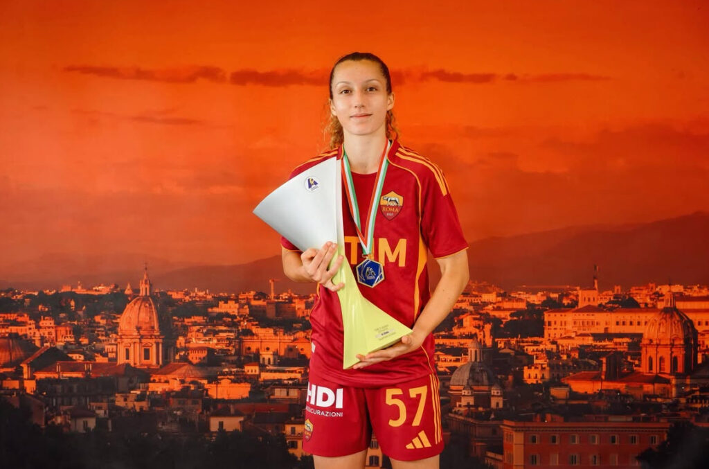 Sofia Testa foto scudetto Roma