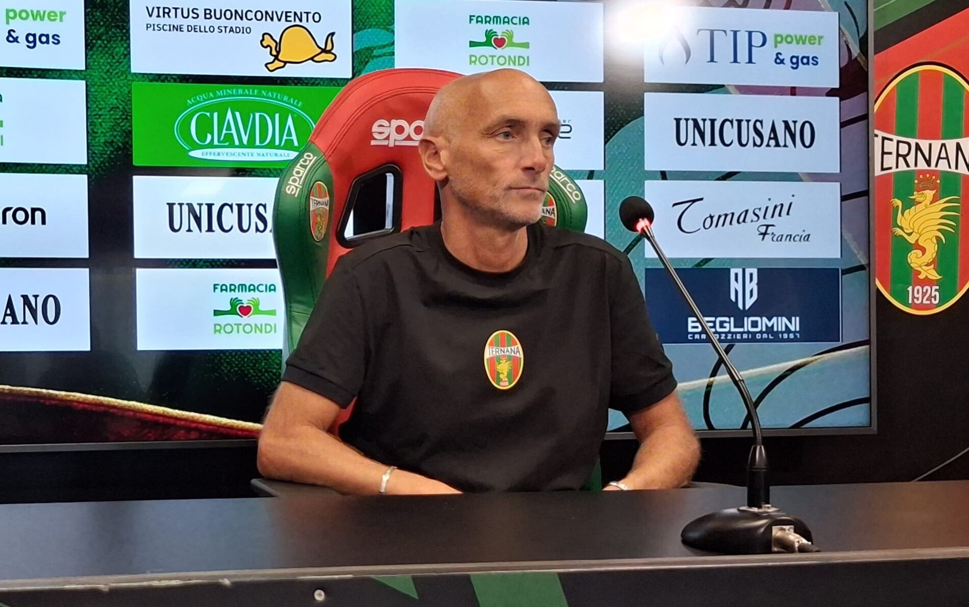Ternana-Siena, Barilari: “Fisicamente stiamo bene. Il mio calcio è più sbarazzino”