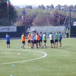 Una fase dell'allenamento
