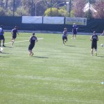 Una fase dell'allenamento