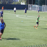 Una fase dell'allenamento